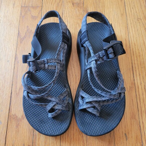 Chaco 8 Sandals Black Chevron Stripe Classic Beach Summer Z Cloud X2 - Picture 2 of 9